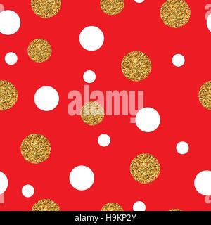 Festive Seamless Pattern Gold Illustrazione Vettoriale