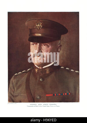 1919 La Grande Guerra magazine Parte 229 il generale John Joseph Pershing Foto Stock