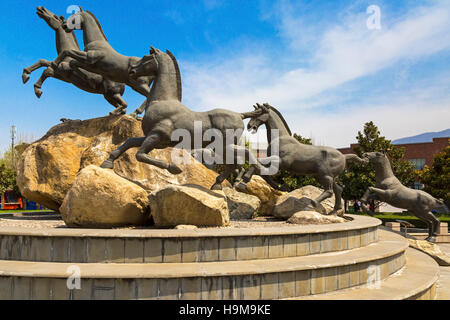 Statua al museo di Qin guerrieri in terracotta, Xian, Provincia di Shaanxi, Cina Foto Stock