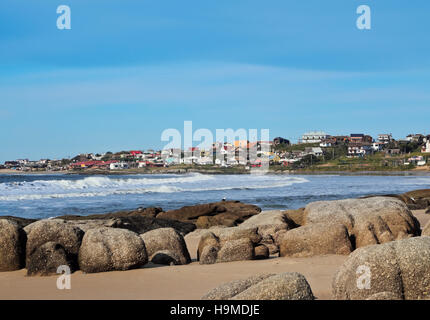 Uruguay, Rocha dipartimento, vista della Punta del Diablo. Foto Stock