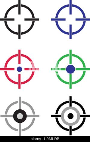 Icona di destinazione obiettivo Illustrazione Vettoriale