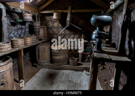 Glaumbaer, Islanda, museo, Agriturismo, esposizione, Skagafjordur folk museum, turf house, vita rurale Foto Stock