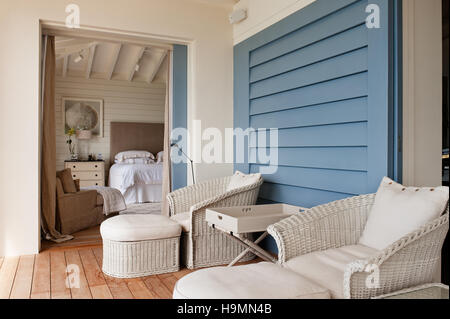 Balcone Terrazza, Barbados, West Indies, dei Caraibi Foto Stock