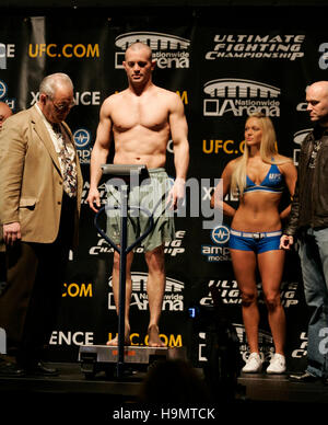 Chris Lytle durante la pesa per Ultimate Fighting Championship campione UFC 68 alla Nationwide Arena di Columbus, OH il 2 marzo 2007. Photo credit: Francesco Specker Foto Stock