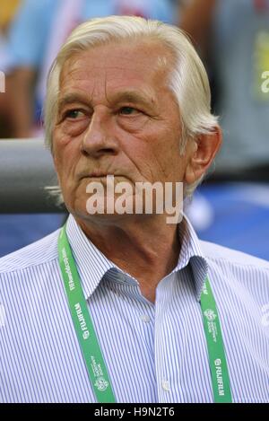 KAREL BRUCKNER CZECH HEAD COACH WORLD CUP GELSENKIRCHEN Germania 12 giugno 2006 Foto Stock