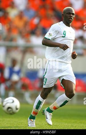 AROUNA KONE COSTA D'AVORIO E PSV Eindhoven WORLD CUP Stuttgart Germania 16 giugno 2006 Foto Stock