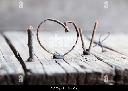 La parola amore - il giorno di San Valentino, Festa della mamma, matrimoni, eventi romantici Foto Stock