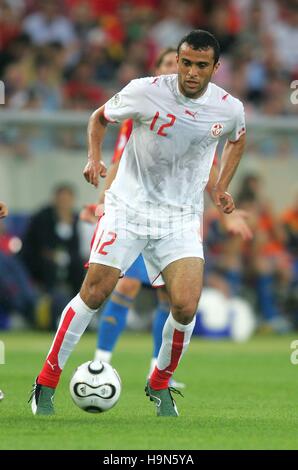 MNARI JAOUHAR TUNISIA WORLD CUP STADIUM STUTGART Germania 19 giugno 2006 Foto Stock