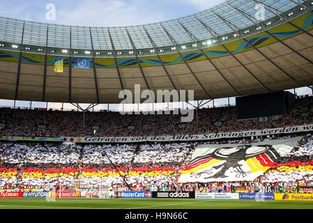 OLYMPIASTADION BERLINO ECUADOR V GERMANIA WORLD CUP Berlino Germania 20 giugno 2006 Foto Stock