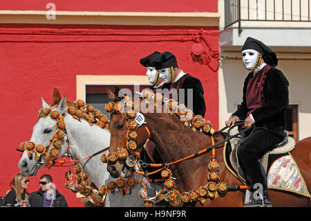 Sardegna. Oristano. Sa Sartiglia festa di carnevale sardo Foto Stock