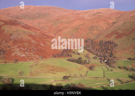 View near Sadgill in Longsleddale, Lake District Foto Stock