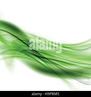 Abstract moderno verde e bianco sfondo ondulata Illustrazione Vettoriale