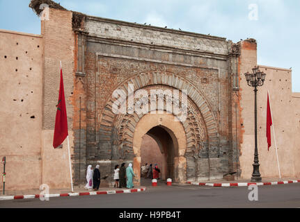 Bab agnaou cancello in marrakech marocco. Foto Stock