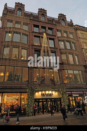 Fraser Dept Store,45 Buchanan St,natale,Glasgow, Scotland, Regno Unito Foto Stock