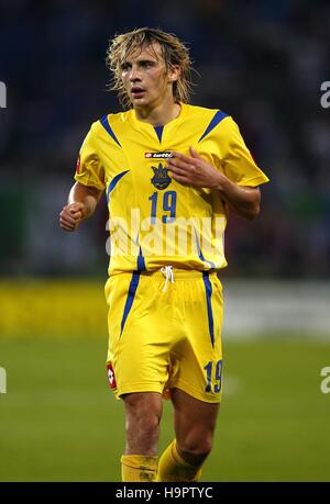 MAXIM KALINICHENKO UCRAINA & Spartak Mosca WORLD CUP AOL Arena Amburgo Germania 30 giugno 2006 Foto Stock