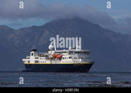 Il National Geographic Explorer a Staten Island o Isla del Estado, Argentina Foto Stock