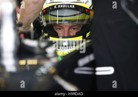 Abu Dhabi. 25 Novembre, 2016. Motorsports: FIA Formula One World Championship 2016, gara di F1 ad Abu Dhabi (24 novembre - 27, 2016). #22 Jenson Button (GBR, McLaren Team Honda F1), il credito: dpa picture alliance/Alamy Live News Foto Stock