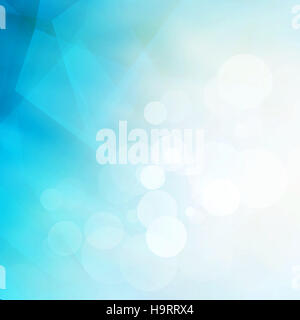 Abstract poligonale bassa blu e bianco sfondo geometrico con Shine Foto Stock