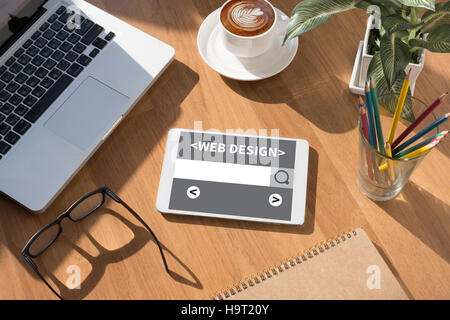 Web Sito Web Design Concept Foto Stock