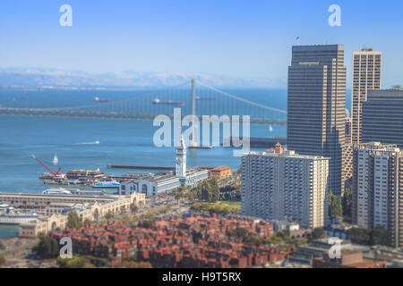 La baia di San Francisco Foto Stock