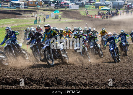 Gara di Motocross, Inter Motocross Campionato Svizzero Malters, Lucerna, Svizzera Foto Stock