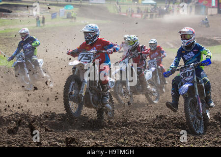 Gara di Motocross, Inter Motocross Campionato Svizzero Malters, Lucerna, Svizzera Foto Stock