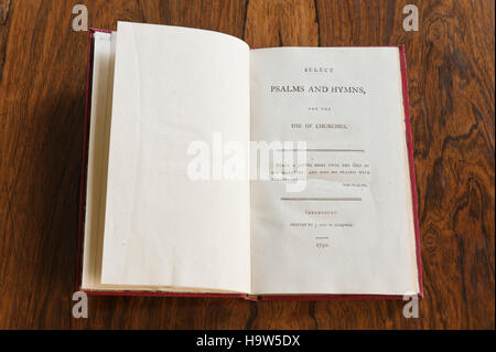 Libro in biblioteca del 2° Signore Berwick al Attingham Park, Shropshire Foto Stock