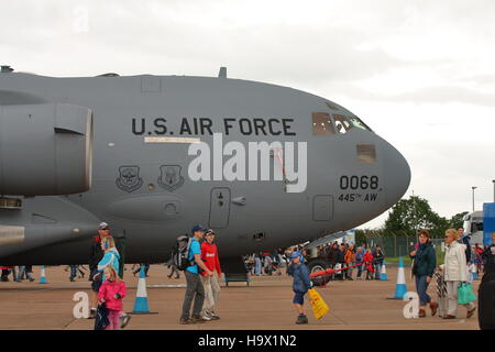 US Air Force C-17 Globemaster III A RIAT 2012 a Fairford Foto Stock