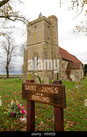 St James Church, raffreddamento, Kent, Inghilterra, Regno Unito. Foto Stock