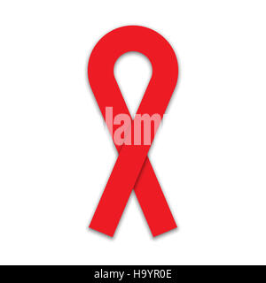 La consapevolezza del AIDS illustrazione a nastro Foto Stock