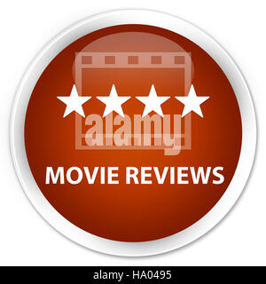 Rassegne di film isolati su premium marrone tasto rotondo illustrazione astratta Foto Stock
