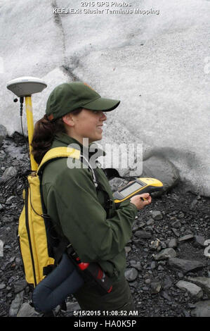 I Parchi nazionali dell'Alaska offrono paesaggi mozzafiato e meraviglie naturali, catturati attraverso la fotografia GPS, che mostrano gli splendidi panorami e la ricca biodiversità della regione. Foto Stock