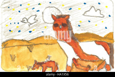 Una foto dal Assateague National Seashore, con Paloma, una figura notevole negli sforzi di conservazione della fauna selvatica in corso nel parco, che sottolinea il collegamento tra la natura e la gestione umana. Foto Stock