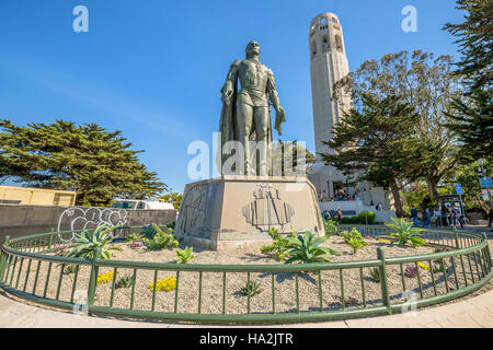 Torre Coit Telegraph Hill Foto Stock