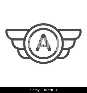 Avia logo aziendale, badge o game icona Illustrazione Vettoriale