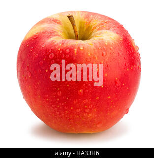 Rosso isolato di Apple Foto Stock