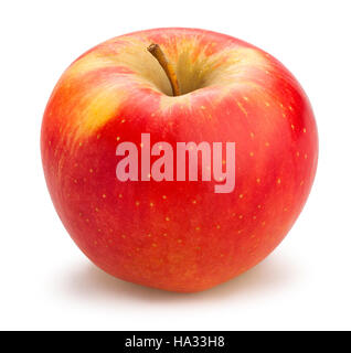 Rosso isolato di Apple Foto Stock