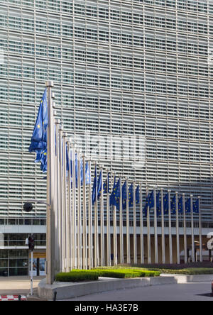 L'edificio Berlaymont della Commissione europea, da Lucien de Vestel a Bruxelles, Belgio, Europa Foto Stock