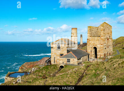 Il restaurato Levant miniera a Pendeen in Cornovaglia, England, Regno Unito Foto Stock