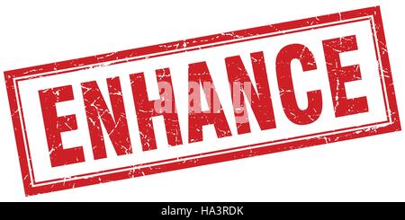 Migliorare il timbro quadrato Illustrazione Vettoriale