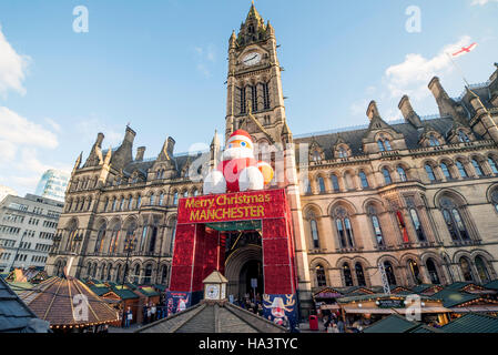 Manchester Mercatini di Natale Foto Stock