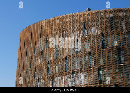 Edificio moderno a Barcellona la Ricerca Biomedica Park (PRBB), Parc de Recerca Biomédica de Barcelona, Catalogna, Spagna, Europa Foto Stock