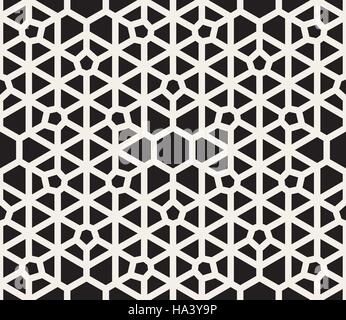 Vector Seamless in bianco e nero di pattern di pizzo Illustrazione Vettoriale