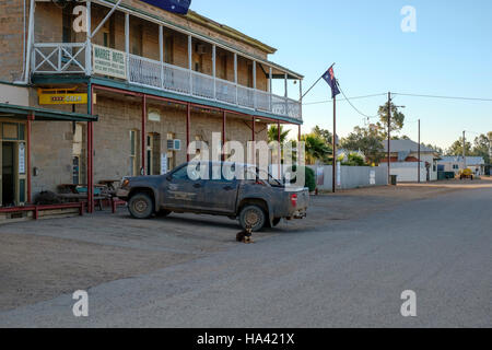 Il telecomando Marree Hotel in outback Australia del Sud Foto Stock