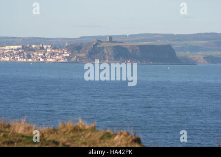 Scarborough da Filey Brigg Foto Stock