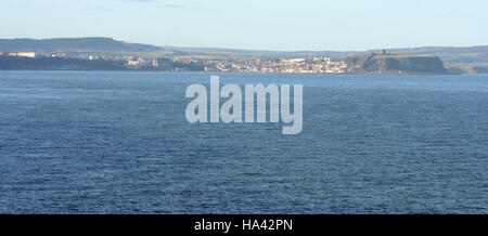 Scarborough visto da Filey Brigg Foto Stock