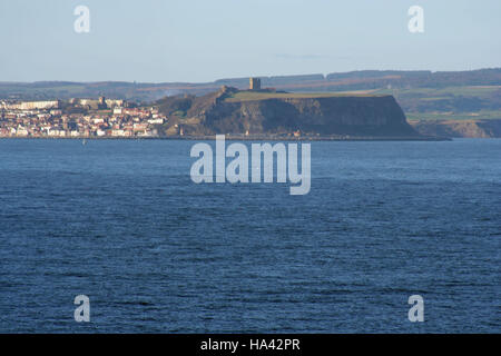 Scarborough visto da Filey Brigg Foto Stock