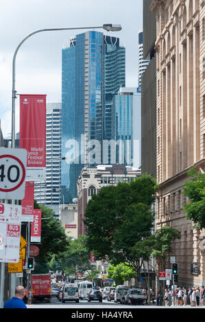 Elizabeth Street, Città di Brisbane, Brisbane, Queensland, Australia Foto Stock