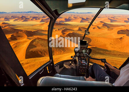 Elicottero in Dead Valley Foto Stock