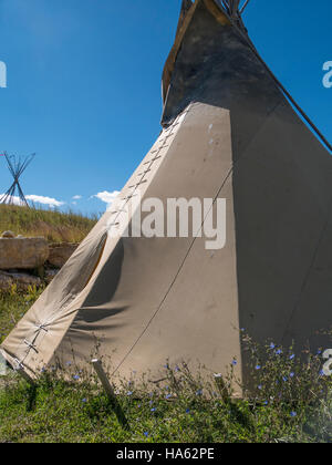 Teepee, Tatanka Storia del Bison, Deadwood, South Dakota. Foto Stock